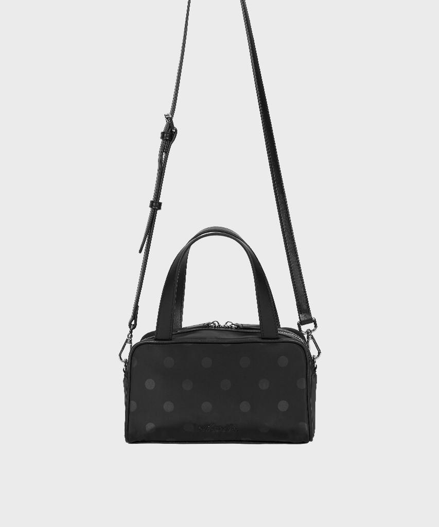 Alki Alka Mini Square Tote Bag_Nylon (Dot Black)
