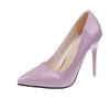 Large Size European and American Style Fine Heel High Heel Shallow Mouth Pointed Head Thin Professional Women's Single Shoes Four Seasons High Heels