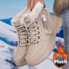 Damskie Zimowe Śniegowce Odporne na Zimno Pogrubione Ciepłe Wysokie do Kostki