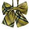 Adjustable School Ribbon, Checkered, Yellow, Bow, Solid Color, for Junior and Senior High School Students, Girls' Uniform Accessories, Multiple