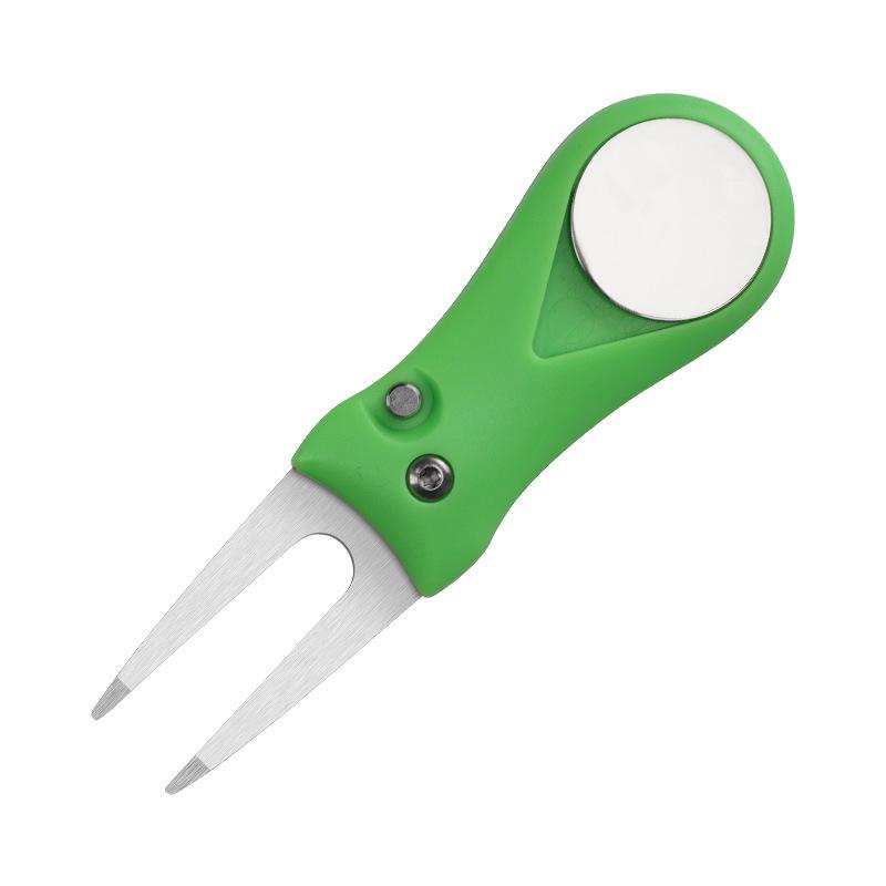 Compact Folding Mini Golf Divot Repair Tool with Logo Support