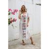 Hand Hook Dress, Slit Sexy Long Skirt, Long Robe, Beach Cover Skirt