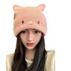 Postpartum Women's Knitted Autumn/Winter Beanie - Woolen Hat for Smaller Face Look
