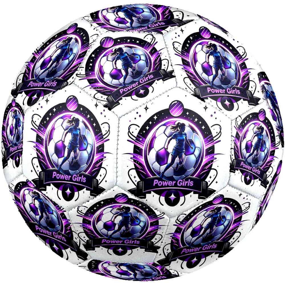 1pc Powerful Girls Soccer Size 5 Soccer Ball Professional Match Training Football Indoor &Outdoor Sports Ball Lightweight Durable c6568
