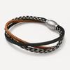 Mark-4 Layered Leather Bracelet (3T3C)