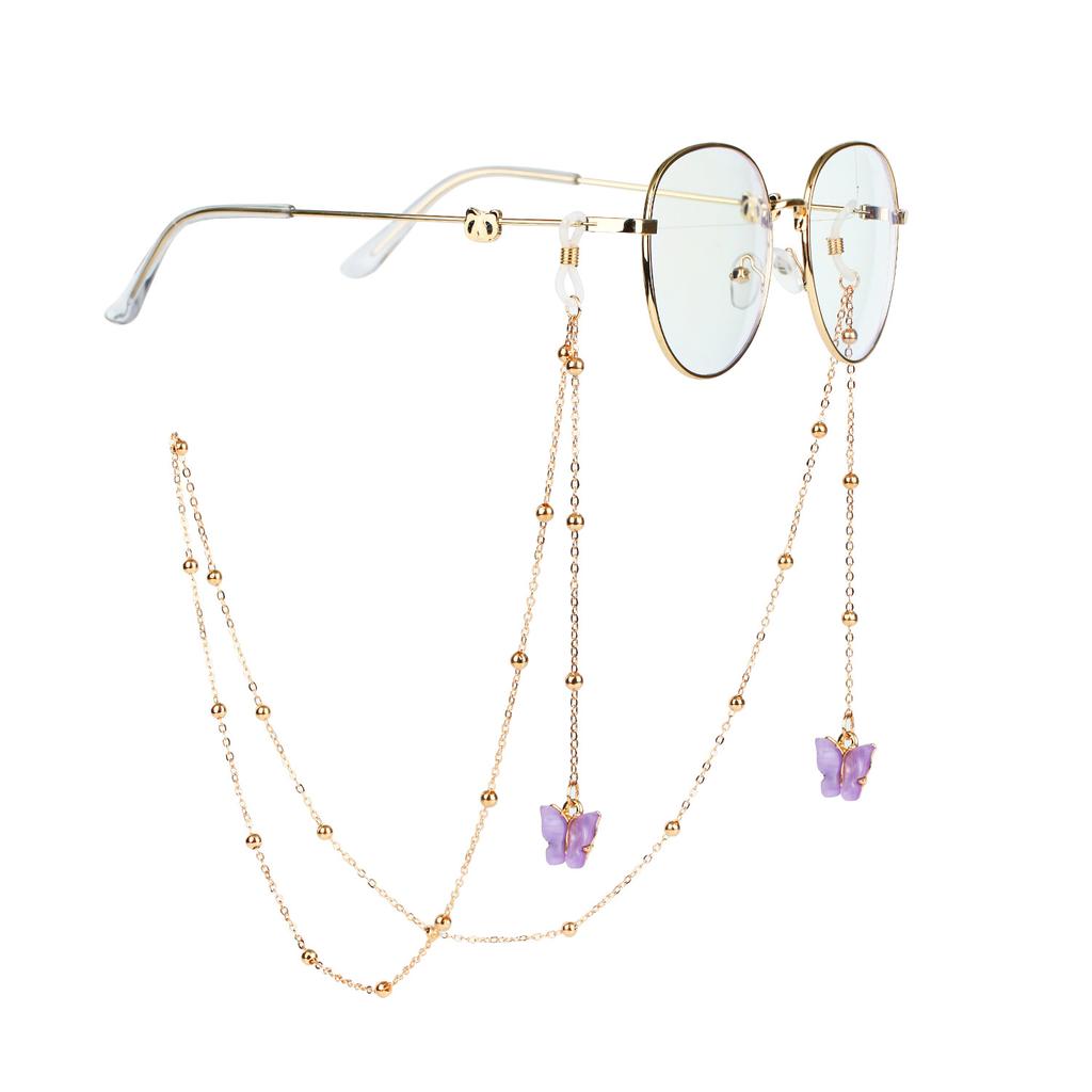 NEW Trending Butterfly Pendant Glasses Chains Eyeglasses Sunglasses Spectacles Metal Chain Holder Cord Lanyard Necklace
