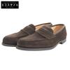 Crockett&Jones Boston 2 Suede City Sole Penny Loafers, Men's, Size 9E, 26224A-S02C2, 376 Last Shoes 9E Dark brownUsed