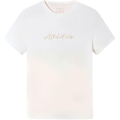 Training Series Letter Round Neck Breathable Versatile Short Sleeve T-Shirt Women T-Shirts Paper-White 162527124-1