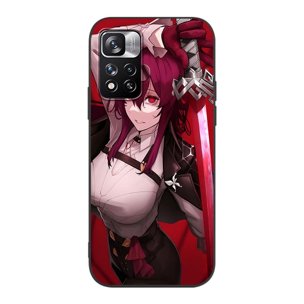 Rail Kafka Honkai Star Case for Xiaomi Redmi 10A 10C 9C 12C 9A 9i 10 12 9 Prime 9T K40 Pro Black Soft TPU Mobile Phone Bag Cover