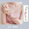 Rikaron Laser-Engraved Rose Tattoo Sticker – Non-Reflective Cute Collarbone Design