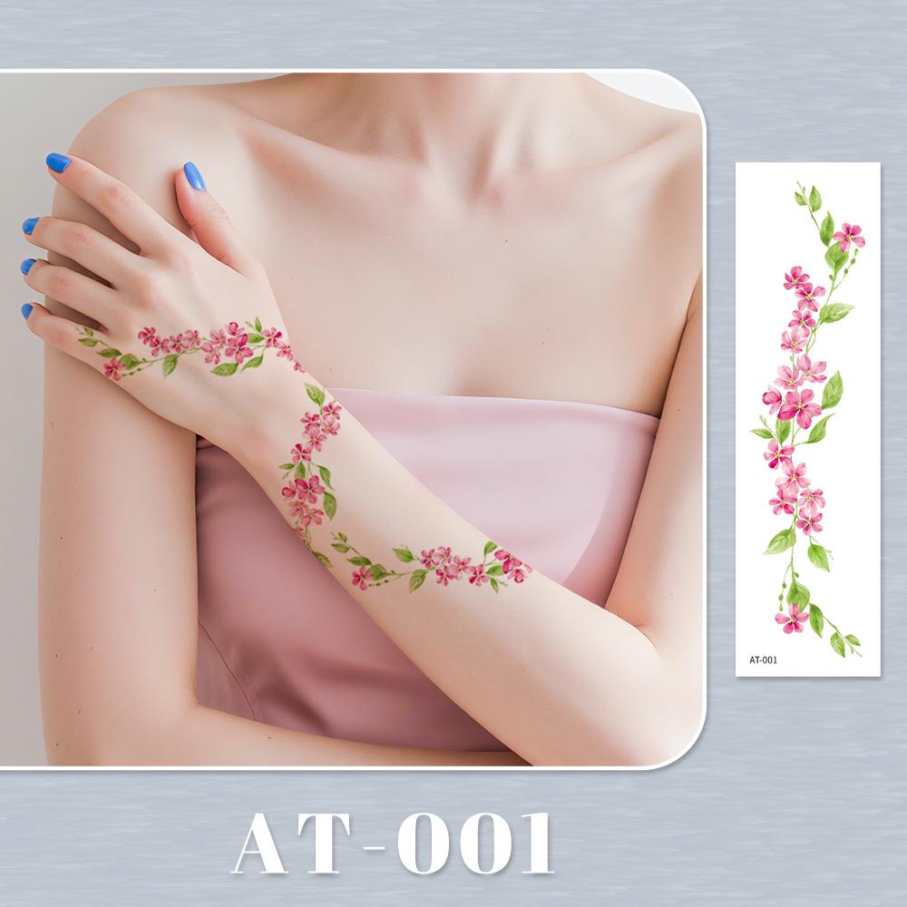 Rikaron Laser-Engraved Rose Tattoo Sticker – Non-Reflective Cute Collarbone Design
