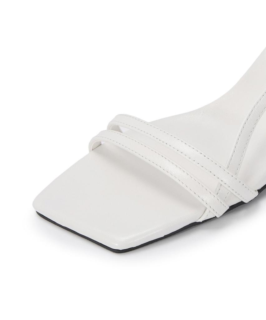 Recur Ecur Strappy Edge Sandals White 1230