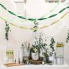 Sage Green Gold Party Streamers Decorations Crepe Paper Craft Birthday Camp Wedding Bridal Shower Woodland Birthday Party Decor