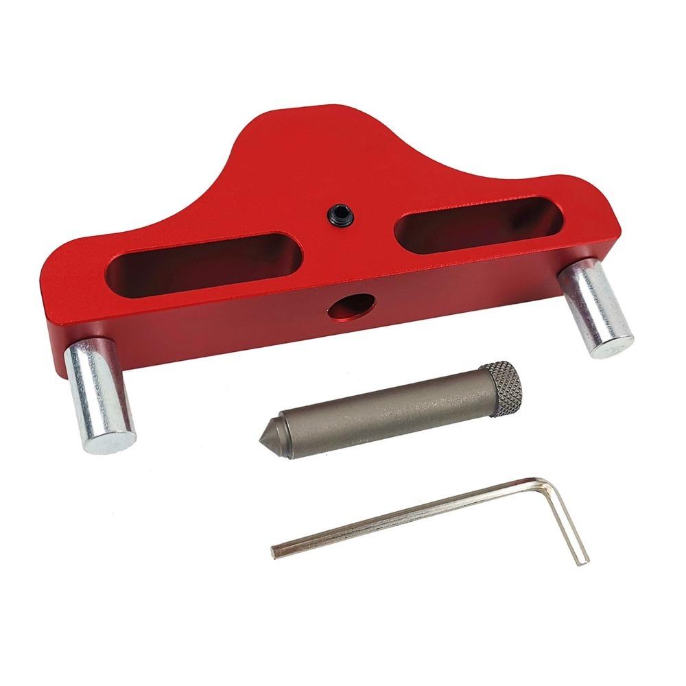 95mm Center Finder Tool Red Marking Gauge Tool Precision Center Line Scriber Construction Marking