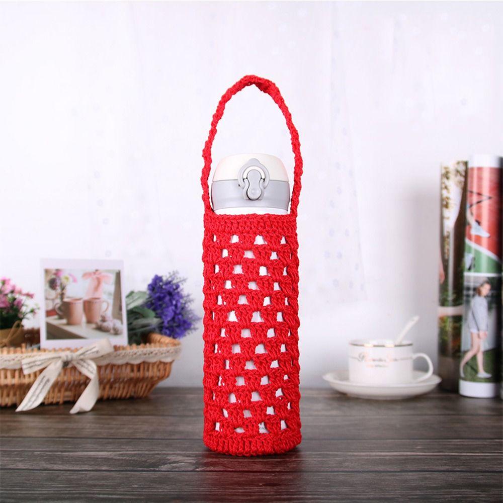 Reusable Cup Sleeve Pouch Knitted Water Bottle Bag Water Bottle Cover Water Bottle Accessories