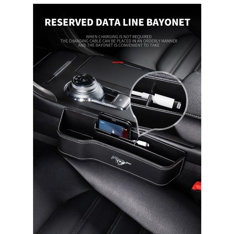 Car Seat Gap Organizer Multifunction Storage Box Cup Pocket For Ford Focus 2 3 Mondeo Mk3 F150 Fusion Mustang Mk7
