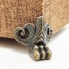 Retro Brass Corner Protectors for Wood Cases and Decorative Boxes Pack of 4