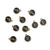 10Pcs Metal Enamel English Letters Charms Pendant For DIY Jewelry Making Necklace Bracelet Accessories