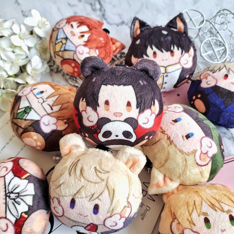10 cm Hetalia Axis Powers Mini-Plüschpuppen-Anhänger Feliciano Vargas Alfred F. Jones Polandball – Niedliches Plüschtier für Anime-Fans