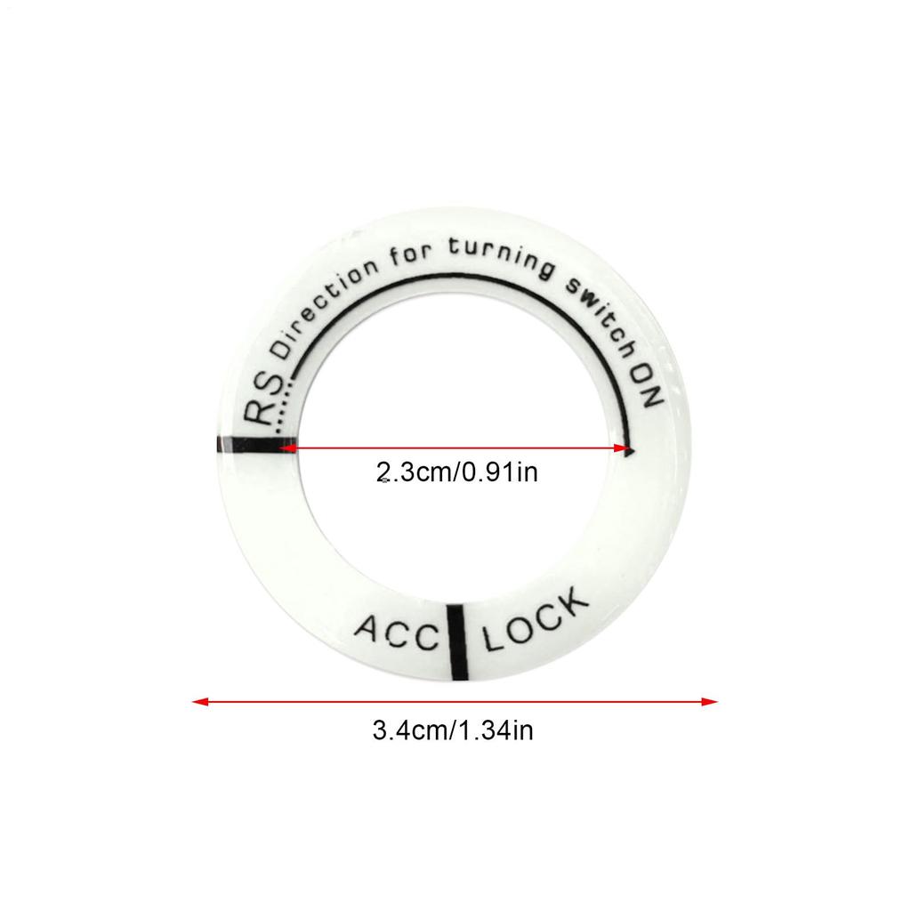 Ignition Key Ring Sticker Ignition Switch Cover Sticker Decorative Ignition Switch Ring Luminous Key