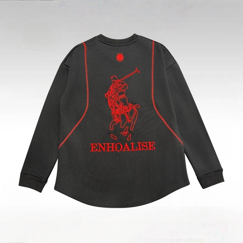 Autumn/Winter High-Quality Men's Luxury Trendy Pullover Round Neck Versatile Comfort Hoodie.