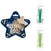 Star Embossed Biscuit Kit + 2 Green and Light Green Chocolate Pens