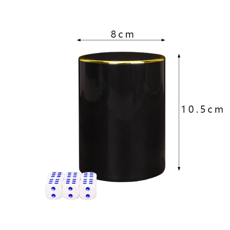 Premium Personalized Dice Cup Set: Trendy Bar Shaker with Colorful Dice, Perfect for Games and Competitions