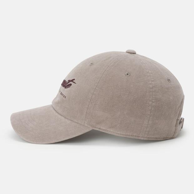 DESCENTE Women'S Wording Logo Ball Cap Brown Sr322Ucp71