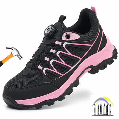 Industrielle Sicherheits-Tennisschuhe für Damen Leichte Arbeitssicherheitsschuhe Stahlkappen-Arbeitsstiefel für Damen Durchtrittsichere Sneaker
