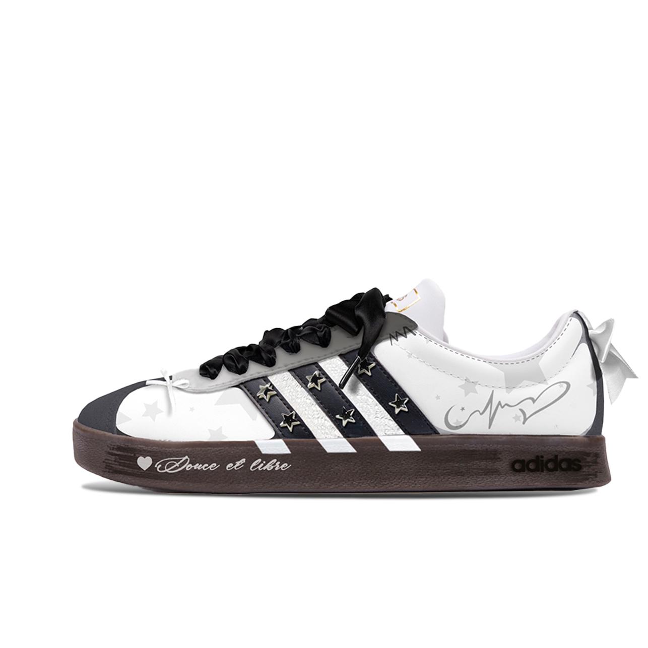 

Adidas Neo VL Court 2.0 Low top Skateboard Shoes Unisex White Brown ID6015(Team202-S) 35⅔