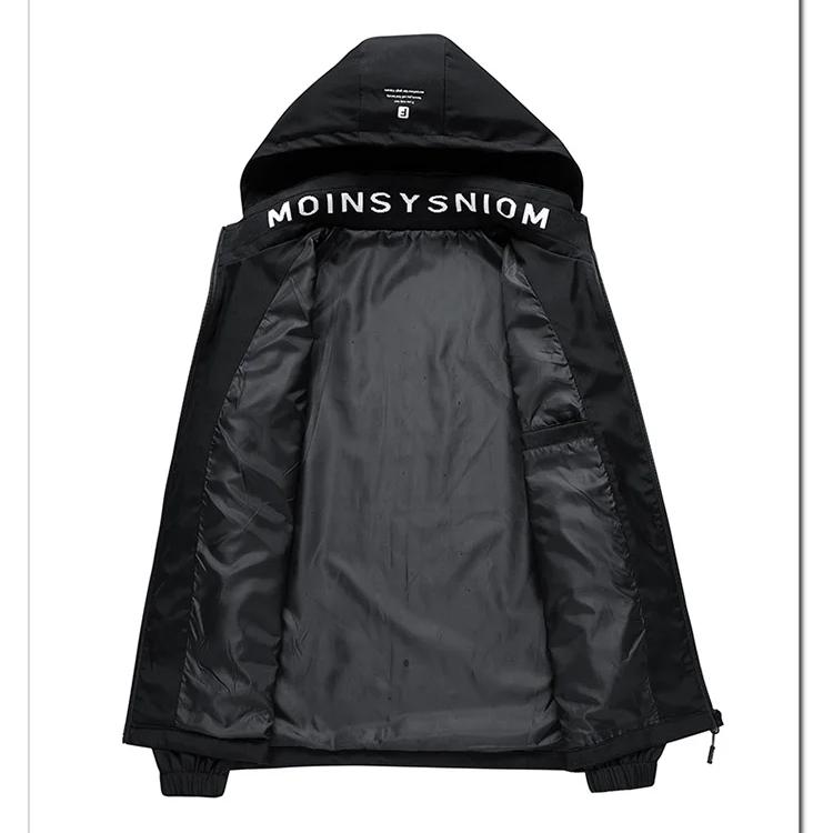 Herrar Dragkedjekappor Höst Vinter Herr Huvförsedd Cargojacka Streetwear Casual Cargojacka Herr Mode Vindjackor