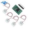 HX711 Weight Sensor Kit 200kg Load Cell Pressure Sensor Module + 4PCS 50kg Human Scale Weight Sensors Measurement Tool DIY Kit 7