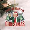7Pcs Funny Character Pendants Christmas Ornaments with Lanyard Easy To Hang Xmas Tree Pendants Rearview Mirror Decor