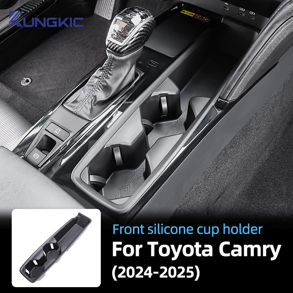 Para Toyota Camry 2024 2025 2026 LE/SE Camry XV80 Coche Panel de Control Central de Silicona Soporte para Tazas Portavasos Accesorios Interiores