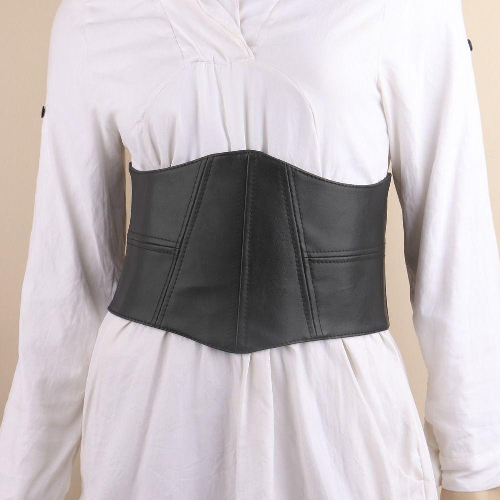High Waist Female Waistband Dress Girdle Wide Waist Belt Personality Plus Size  Cummerbunds  Dress