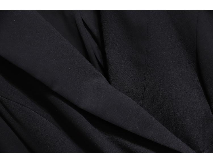 Women's French V-Neck Slimming Suit Dress - Autumn/Winter 2025 Collection, Long Sleeve, Elegant Style