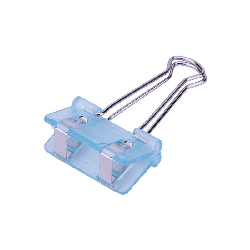 Creative Morandi Transparent Long Tail Swallowtail Plastic Office Clips for Document Storage