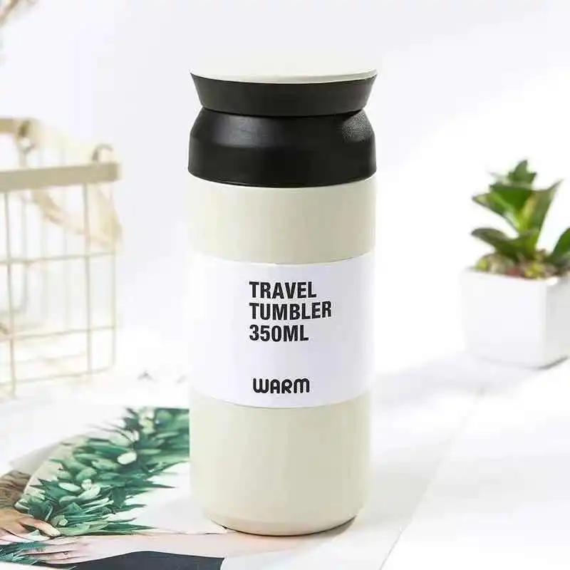 500ml Thermos Cups Coffee Mug Insulated Water Bottle Stainless Steel Thermal Tumbler Vacuum Flask Portable Travel Office Mugs