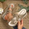 Women's Hollow Out Sandal Flat Sandals Lightweight and Wedge Slippers