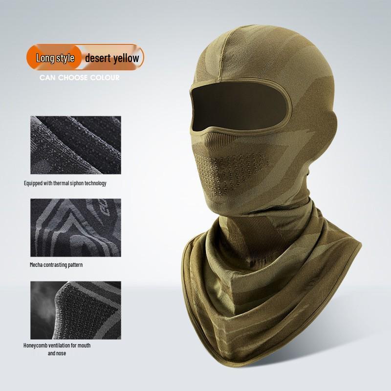 Leiqi Winter Face Mask: Breathable, Moisture-Wicking, Elastic Headband for Cycling, Skiing, and Motorcycling.