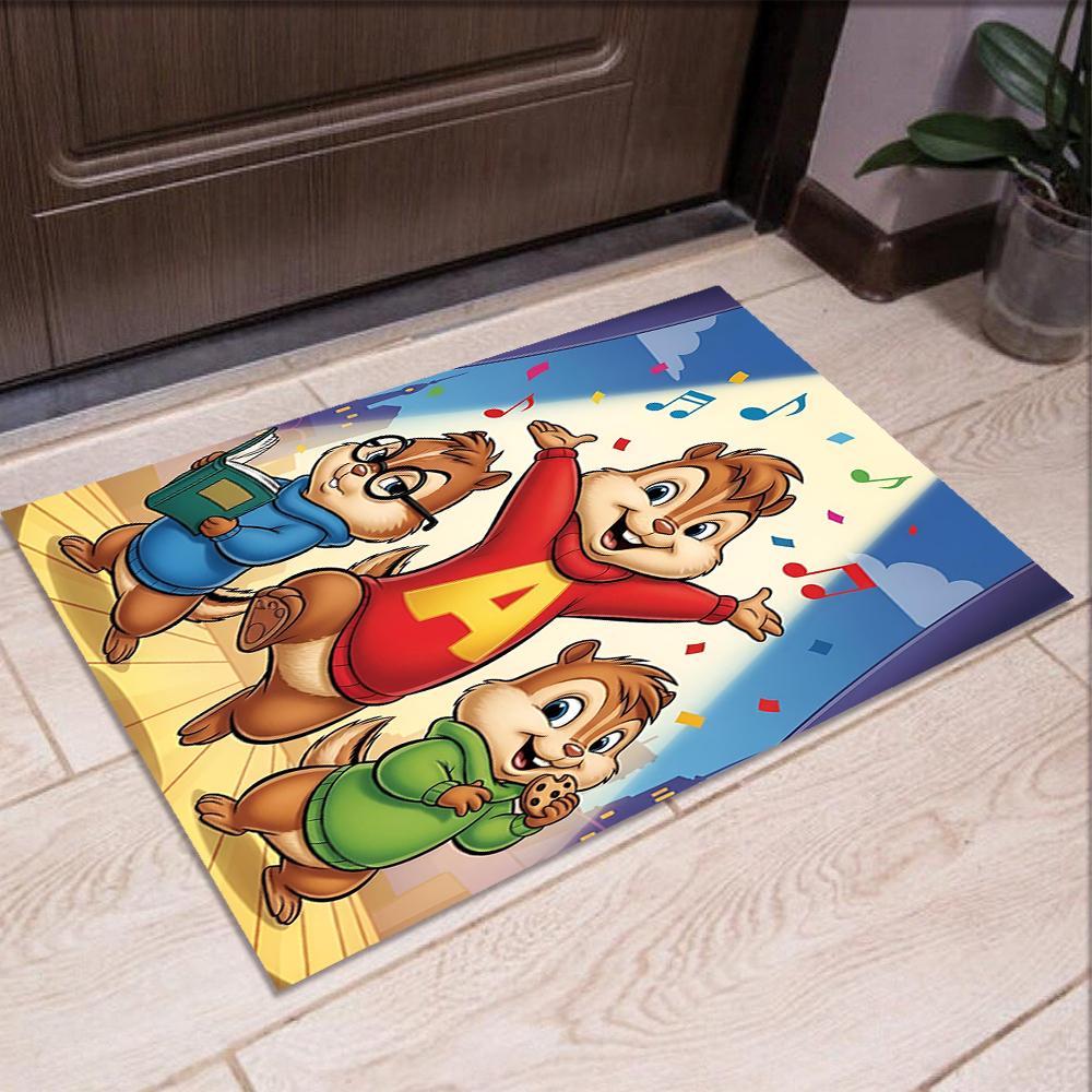 Alvin and the Chipmunks Printed Carpet Rug for Office Chair Living Room Bedroom Kitchen Room Decor Gifts