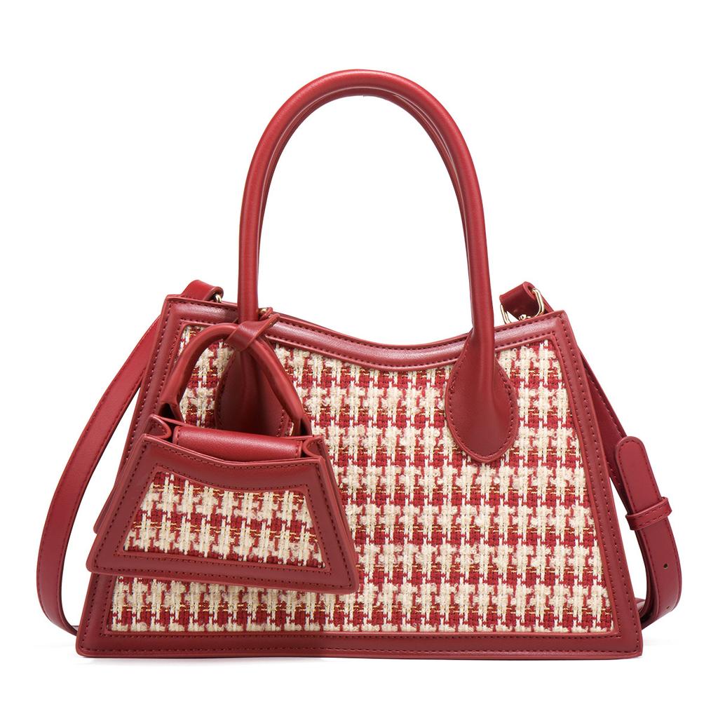 Red Wedding Bag, Bridal Bag, 2024 Summer New Trendy High-end Wedding Bag, Commuter Light Luxury Women's Bag