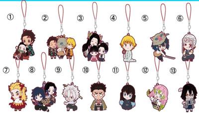 Demon Kimetsu No Capsule Rubber Mascot 5 18 Pieces BOX Slayer Yaiba!