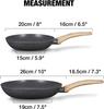 Frying Pans Nonstick Ultra Non Stick Black Marble Omelet Pan with Ergonomic Bakelite Handle Aluminum Skillets 10 Inch