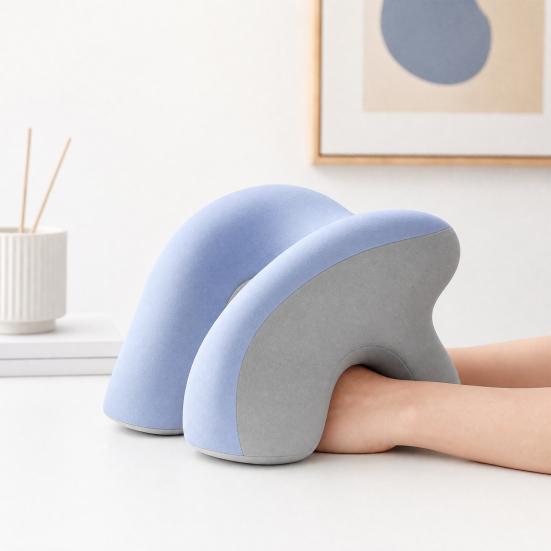 Polštář na spaní na břiše, Ergonomický polštář na zdřímnutí z paměťové pěny, Polštář na zdřímnutí na stůl s otvorem pro ruce, Omyvatelný potah pro spaní v kanceláři nebo ve školní lavici