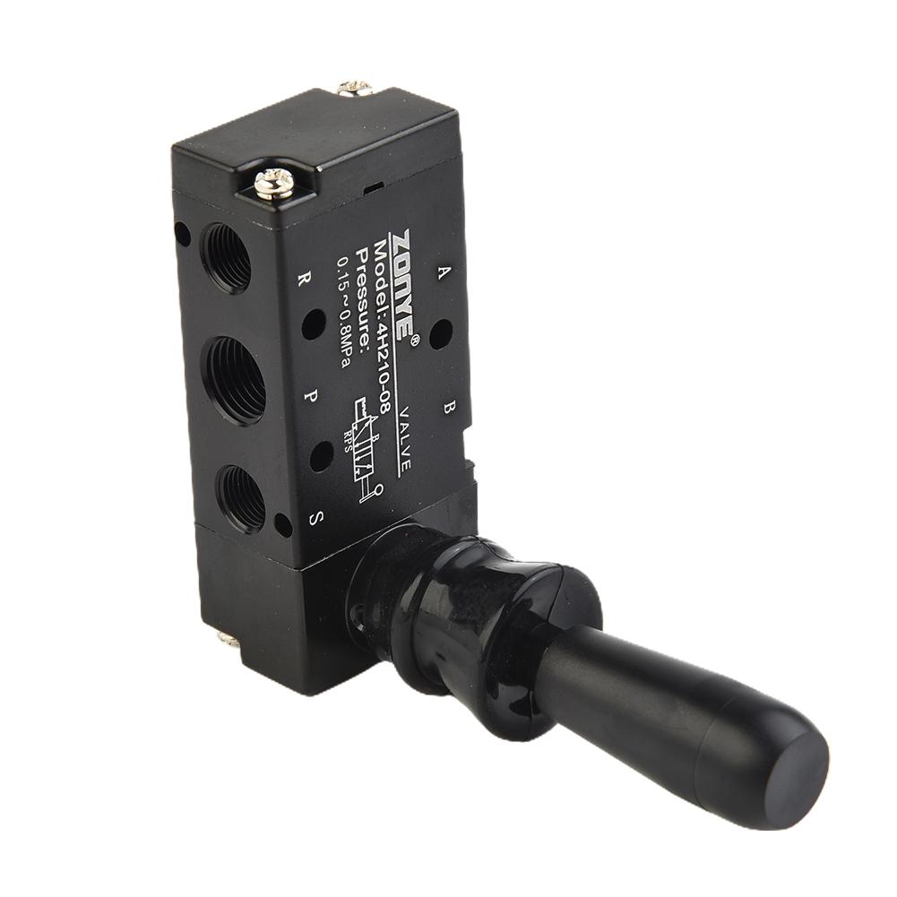 Hand Air Valve Pull Pneumatic 4H210-08 5 Port 2 Position 1/4In 1/4Inches