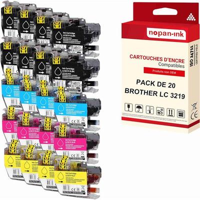Compatible Cartridges - NOPAN-INK - LC 3219 XL - 20 Pieces - Multi-color - High Performance