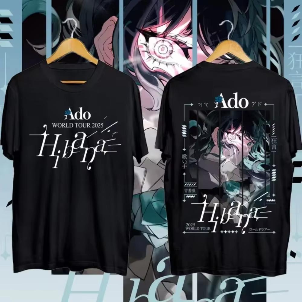 2026 Men Women Tshirt NEW ADO World Tour T-Shirt Oversized Unisex T Shirt Streetwear Cotton New Retro Short Sleeves Graphic Soft