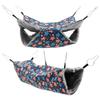 2 Pcs Ferret Hammock Polyester Guinea Pig Hammock with Loop and Tunnel Practical Pet Cage Accessories for Parrot Squirrel Mouse