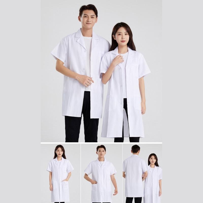 Practical Cotton Healthcare Coat Practical Design Staff Uniform Nurse Clothing Long Sleeve Blouse For Long Shifts